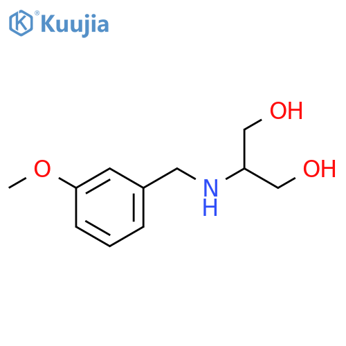 2-{(3-methoxyphenyl)methylamino}propane-1,3-diol structure