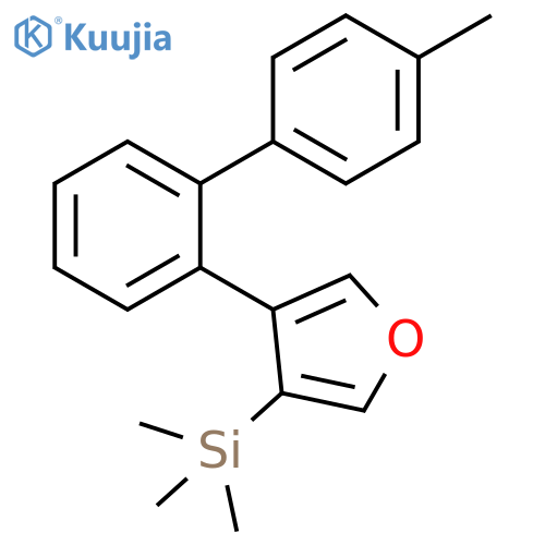 Silane, trimethyl[4-(4'-methyl[1,1'-biphenyl]-2-yl)-3-furanyl]- structure