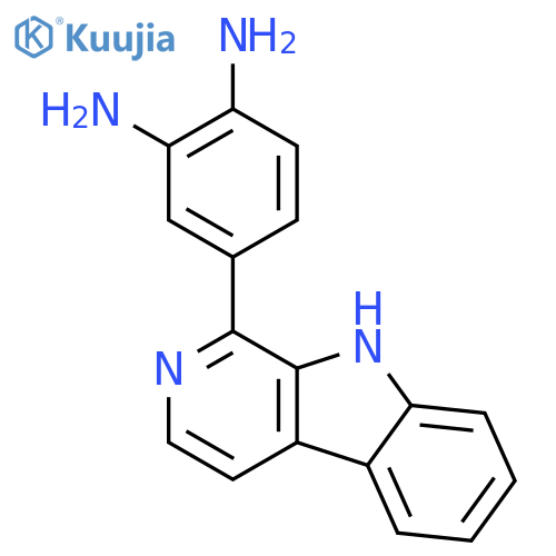 1,2-Benzenediamine, 4-(9H-pyrido[3,4-b]indol-1-yl)- structure
