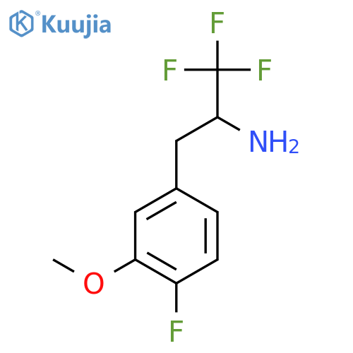 1,1,1-Trifluoro-3-(4-fluoro-3-methoxyphenyl)propan-2-amine structure