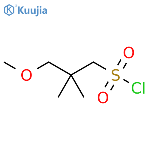 3-methoxy-2,2-dimethylpropane-1-sulfonyl chloride structure