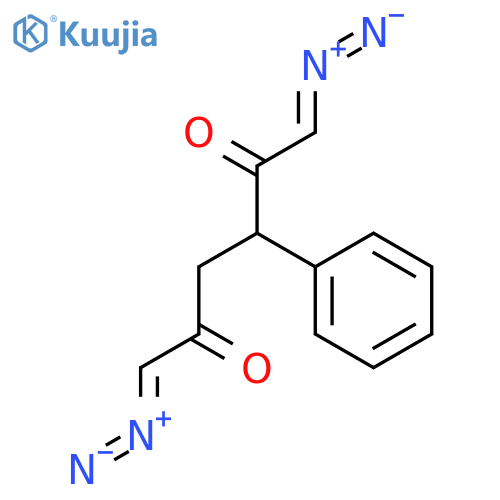 2,5-Hexanedione, 1,6-bis(diazo)-3-phenyl- structure
