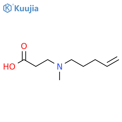 3-methyl(pent-4-en-1-yl)aminopropanoic acid structure