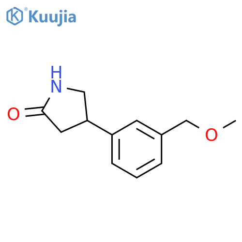 4-3-(methoxymethyl)phenylpyrrolidin-2-one structure