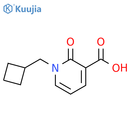 1-(Cyclobutylmethyl)-2-oxo-1,2-dihydropyridine-3-carboxylic Acid structure