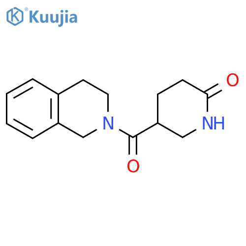 5-(1,2,3,4-tetrahydroisoquinoline-2-carbonyl)piperidin-2-one structure