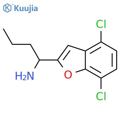 2-Benzofuranmethanamine, 4,7-dichloro-α-propyl- structure