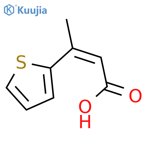 2-Butenoic acid, 3-(2-thienyl)-, (Z)- structure