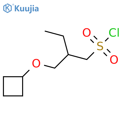 2-(cyclobutoxymethyl)butane-1-sulfonyl chloride structure