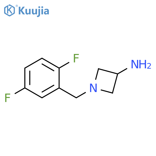 1-[(2,5-difluorophenyl)methyl]azetidin-3-amine structure