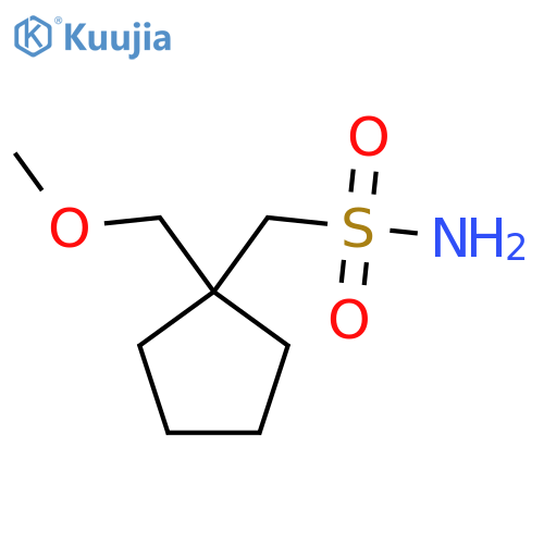 [1-(Methoxymethyl)cyclopentyl]methanesulfonamide structure