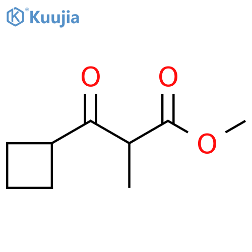 methyl 3-cyclobutyl-2-methyl-3-oxopropanoate structure