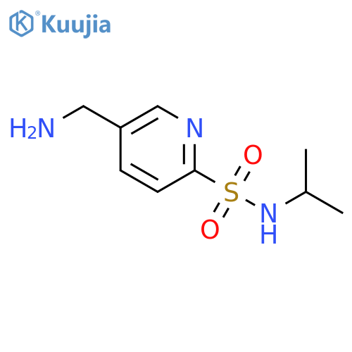 5-(aminomethyl)-N-(propan-2-yl)pyridine-2-sulfonamide structure