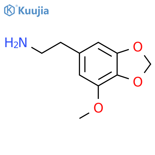 2-(1,3-dioxaindan-5-yl)ethan-1-amine structure