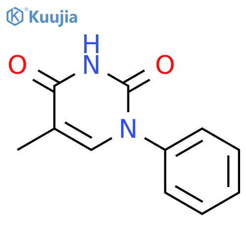 2,4(1H,3H)-Pyrimidinedione, 5-methyl-1-phenyl- structure