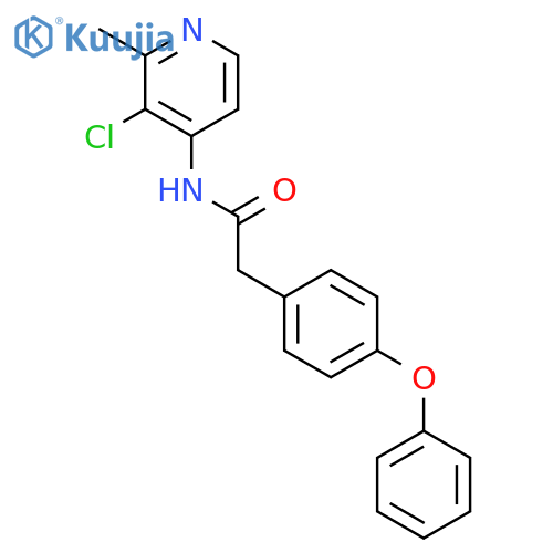 Benzeneacetamide, N-(3-chloro-2-methyl-4-pyridinyl)-4-phenoxy- structure