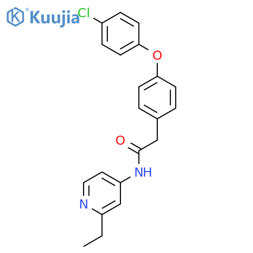 Benzeneacetamide, 4-(4-chlorophenoxy)-N-(2-ethyl-4-pyridinyl)- structure
