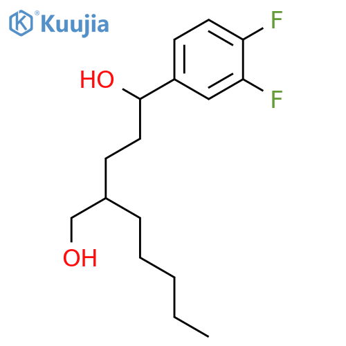 1,5-Pentanediol, 1-(3,4-difluorophenyl)-4-pentyl- structure