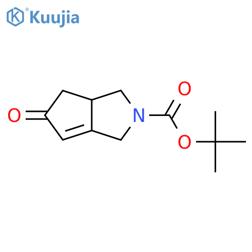 tert-butyl 5-oxo-1,3,6,6a-tetrahydrocyclopenta[c]pyrrole-2-carboxylate structure