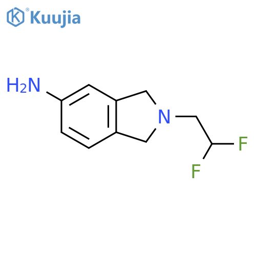 2-(2,2-difluoroethyl)-2,3-dihydro-1H-isoindol-5-amine structure