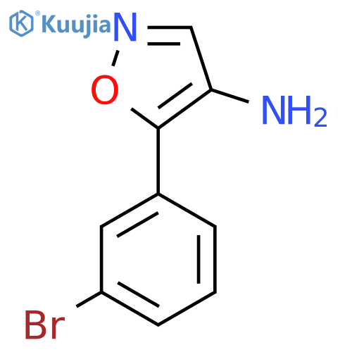 5-(3-bromophenyl)-1,2-oxazol-4-amine structure