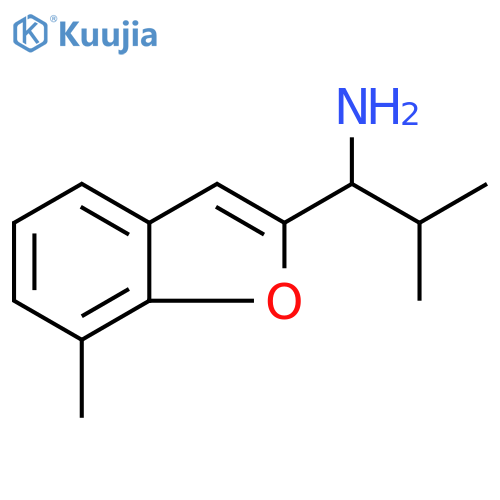 2-Benzofuranmethanamine, 7-methyl-α-(1-methylethyl)- structure