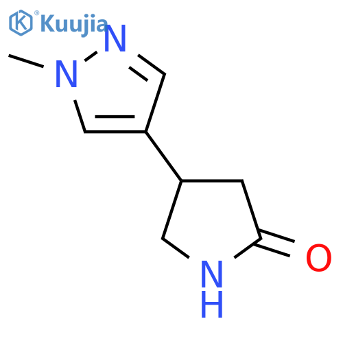 4-(1-methyl-1H-pyrazol-4-yl)pyrrolidin-2-one structure