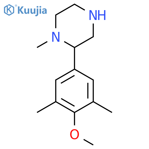 2-(4-methoxy-3,5-dimethylphenyl)-1-methylpiperazine structure