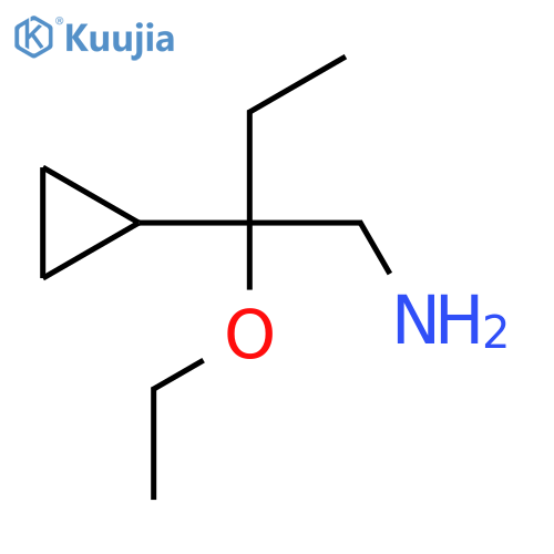 2-cyclopropyl-2-ethoxybutan-1-amine structure
