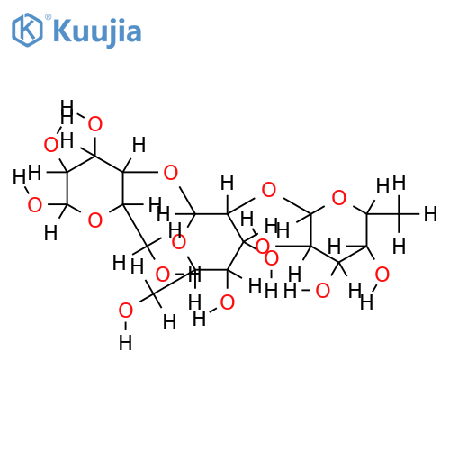 Alpha-L-Fucopyranosyl-(1?2)-beta-D-galactopyranosyl-(1?4)-D-glucose structure