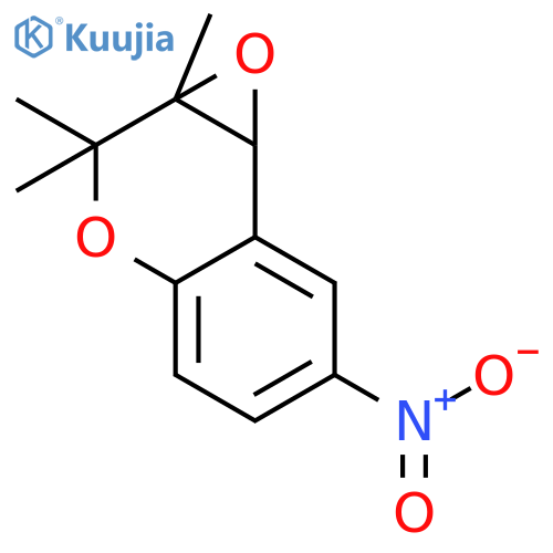 2H-Oxireno[c][1]benzopyran, 1a,7b-dihydro-1a,2,2-trimethyl-6-nitro- structure
