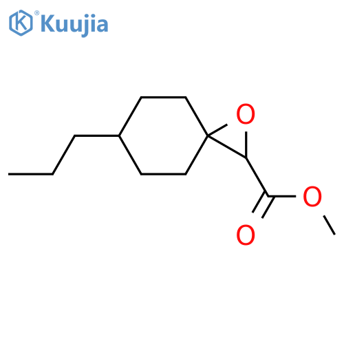 1-Oxaspiro[2.5]octane-2-carboxylic acid, 6-propyl-, methyl ester structure