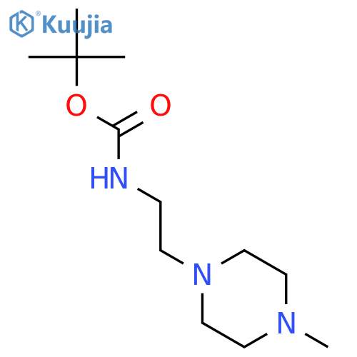 tert-Butyl (2-(4-methylpiperazin-1-yl)ethyl)carbamate structure