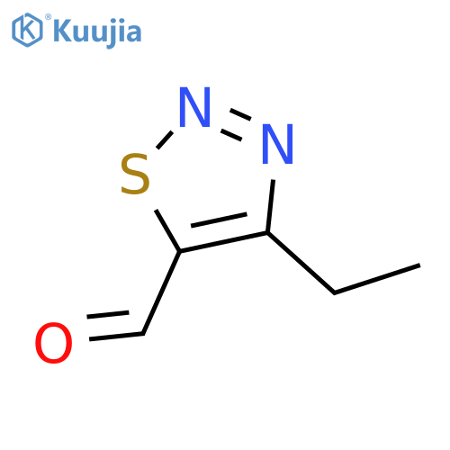 4-Ethyl-1,2,3-thiadiazole-5-carbaldehyde structure