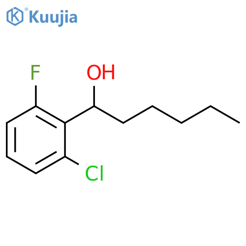 2-Chloro-6-fluoro-α-pentylbenzenemethanol structure