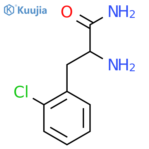 2-Amino-3-(2-chlorophenyl)propanamide structure