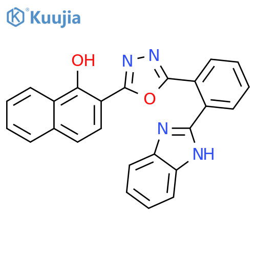 1-Naphthalenol,2-[5-[2-(1H-benzimidazol-2-yl)phenyl]-1,3,4-oxadiazol-2-yl]- structure