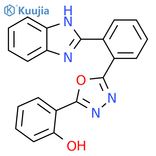 Phenol, 2-[5-[2-(1H-benzimidazol-2-yl)phenyl]-1,3,4-oxadiazol-2-yl]- structure