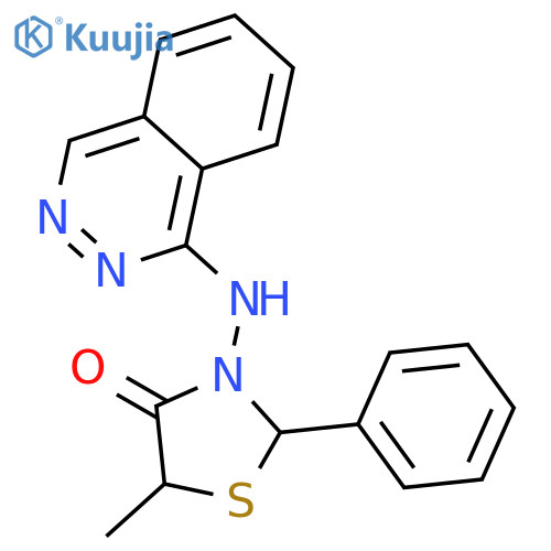 4-Thiazolidinone, 5-methyl-2-phenyl-3-(1-phthalazinylamino)- structure