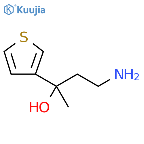3-Thiophenemethanol, α-(2-aminoethyl)-α-methyl- structure