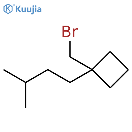 Cyclobutane, 1-(bromomethyl)-1-(3-methylbutyl)- structure