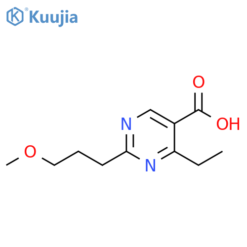 5-Pyrimidinecarboxylic acid, 4-ethyl-2-(3-methoxypropyl)- structure