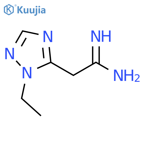 2-(1-ethyl-1H-1,2,4-triazol-5-yl)ethanimidamide structure