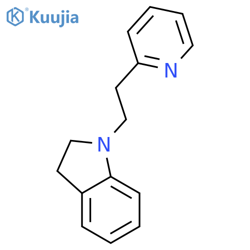 1H-Indole,2,3-dihydro-1-[2-(2-pyridinyl)ethyl]- structure