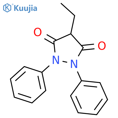 3,5-Pyrazolidinedione,4-ethyl-1,2-diphenyl- structure