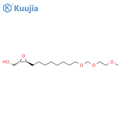 Oxiranemethanol, 3-[8-[(2-methoxyethoxy)methoxy]octyl]-, (2S-trans)- structure