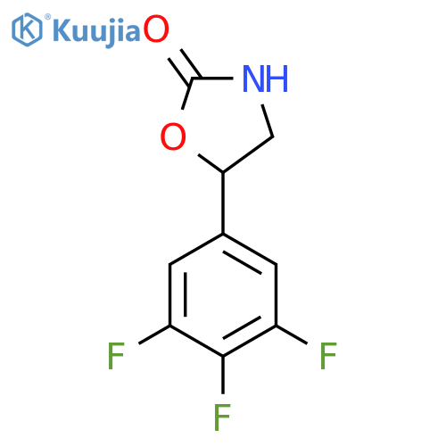 5-(3,4,5-trifluorophenyl)-1,3-oxazolidin-2-one structure