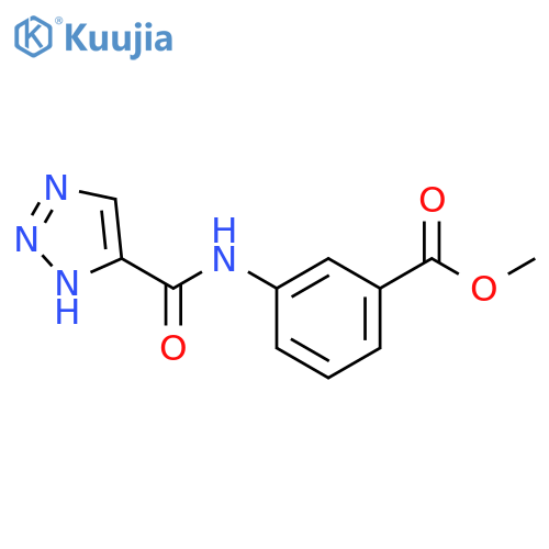 methyl 3-(1H-1,2,3-triazole-5-amido)benzoate structure