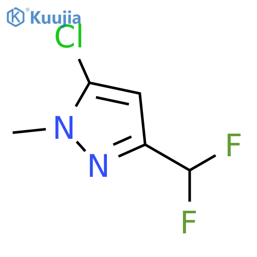 5-chloro-3-(difluoromethyl)-1-methyl-1H-pyrazole structure