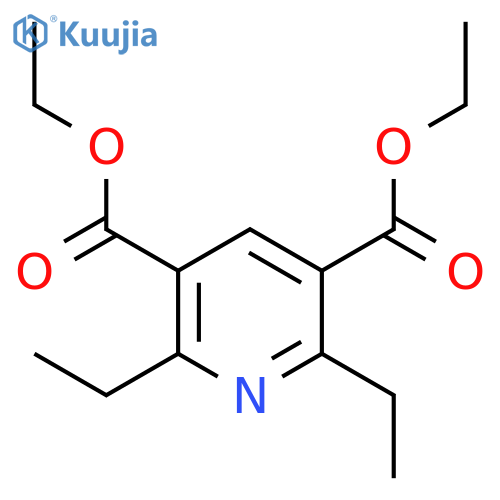 3,5-Pyridinedicarboxylic acid, 2,6-diethyl-, diethyl ester structure